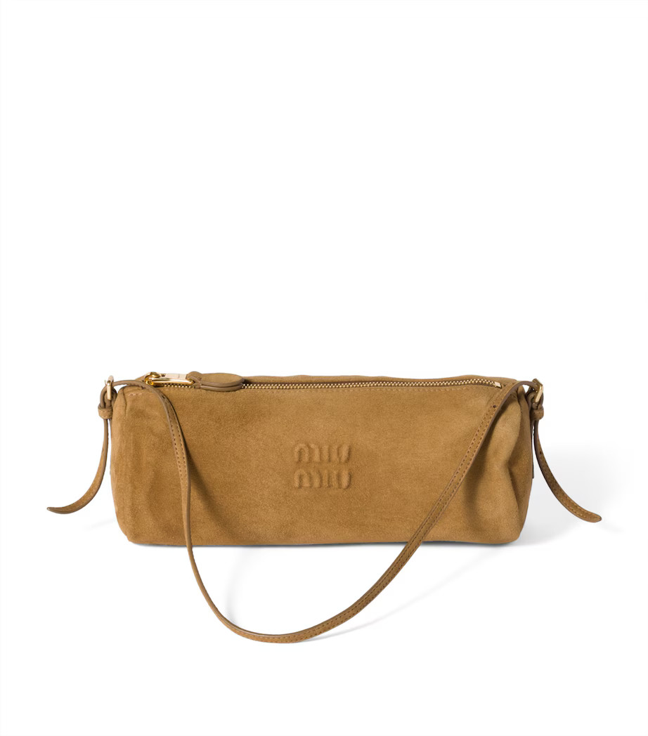 Suede Logo Pouch | Harrods