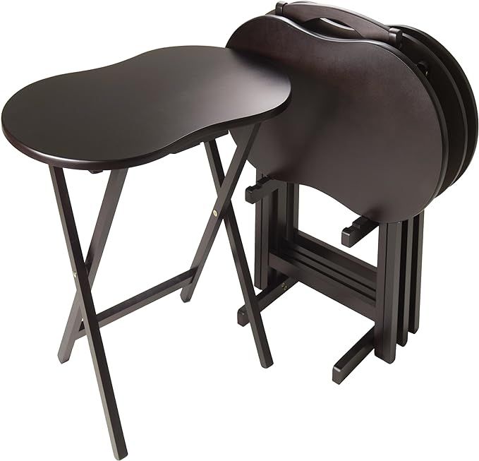 Winsome 23-inch TV Table Set, Brown, 5/Set (92532) | Amazon (US)