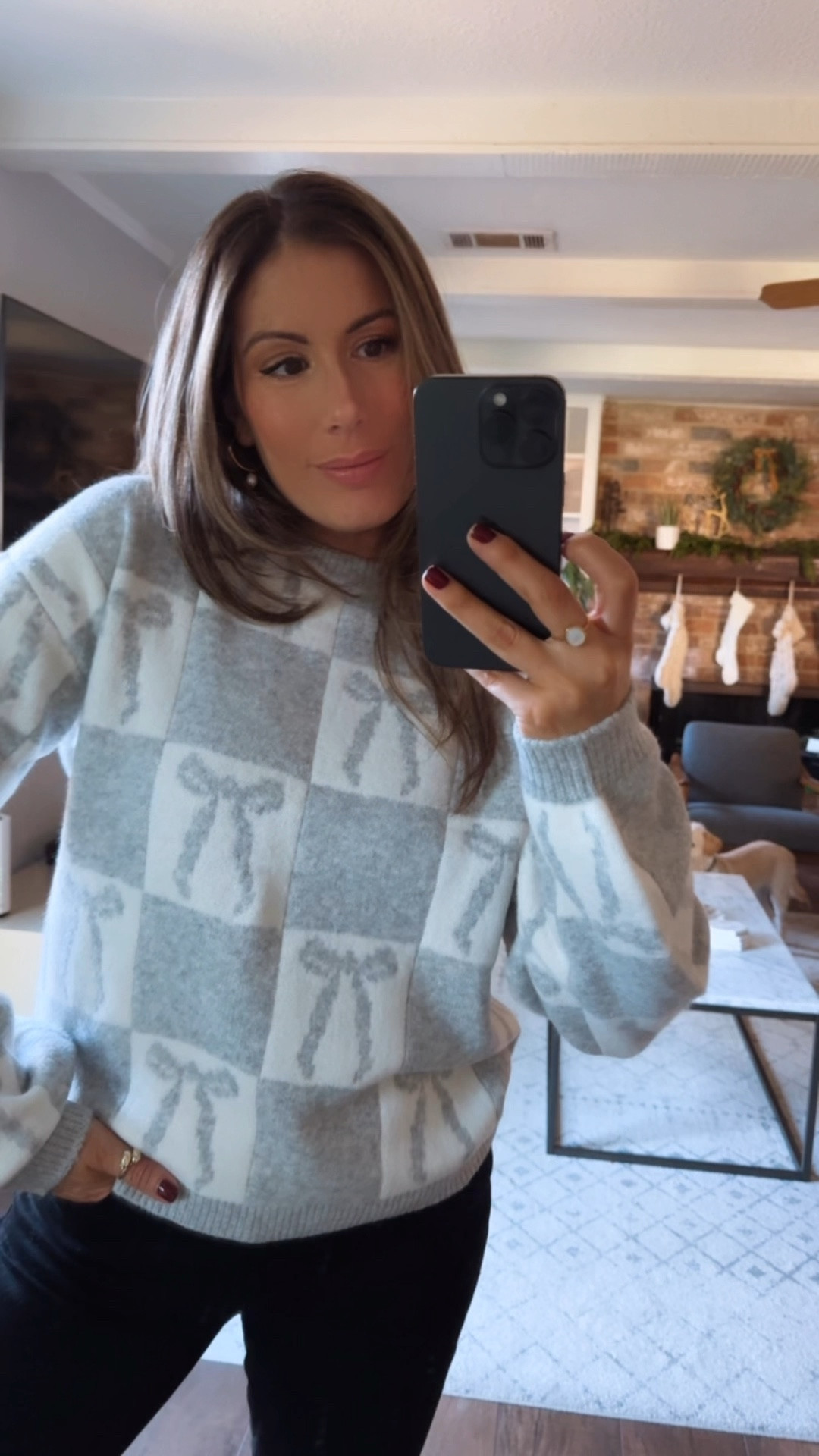 Target sweater I’m loving right now! Wearing a medium.  I’m 5’6” for reference 

#LTKFindsUnder50 #LTKHoliday #LTKWatchNow