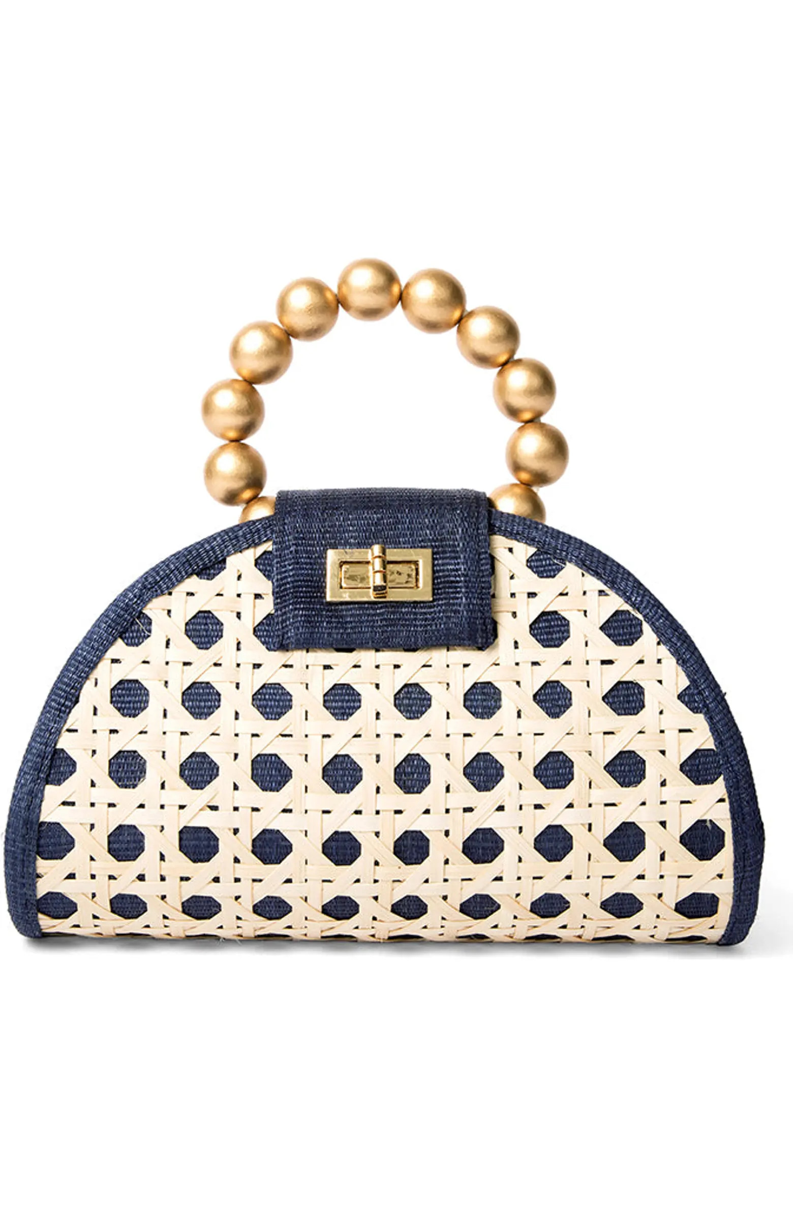 THE BELLA Rattan Woven Handbag | Nordstrom