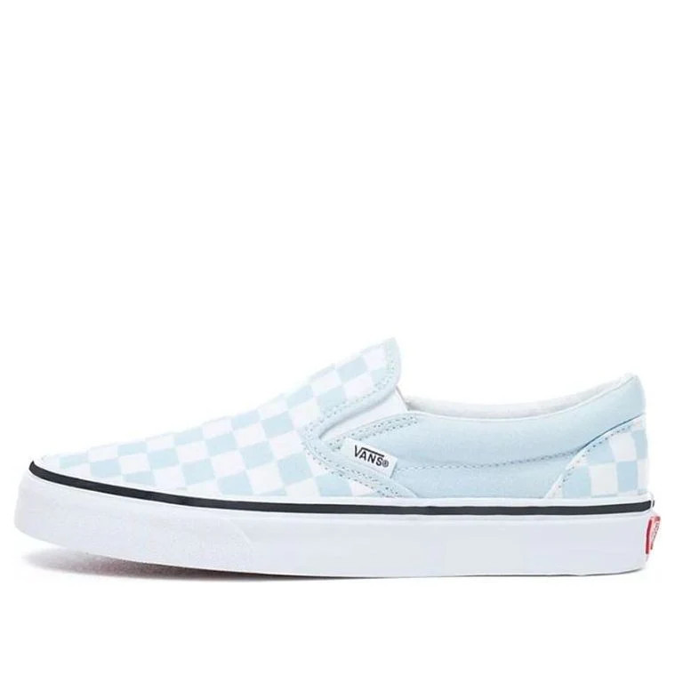 Vans Classic Slip-On 'Baby Blue Checkerboard' VN0A38F7QCK | KICKS CREW