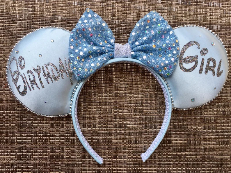 Birthday Girl ears, Birthday Mickey Mouse Ears | Etsy (US)