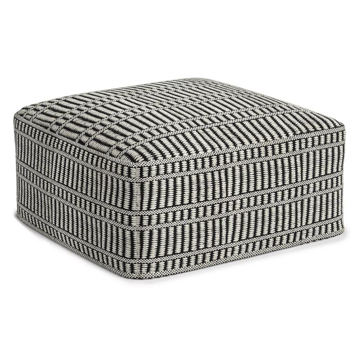 Simpli Home Safford Square Woven Indoor / Outdoor Pouf | Kohl's