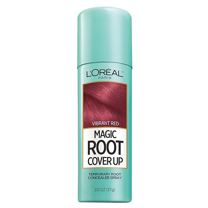 L'Oreal Paris Magic Root Cover Up Temporary Concealer Spray for Gray Hair, Bright Red, 2 Oz | Amazon (US)