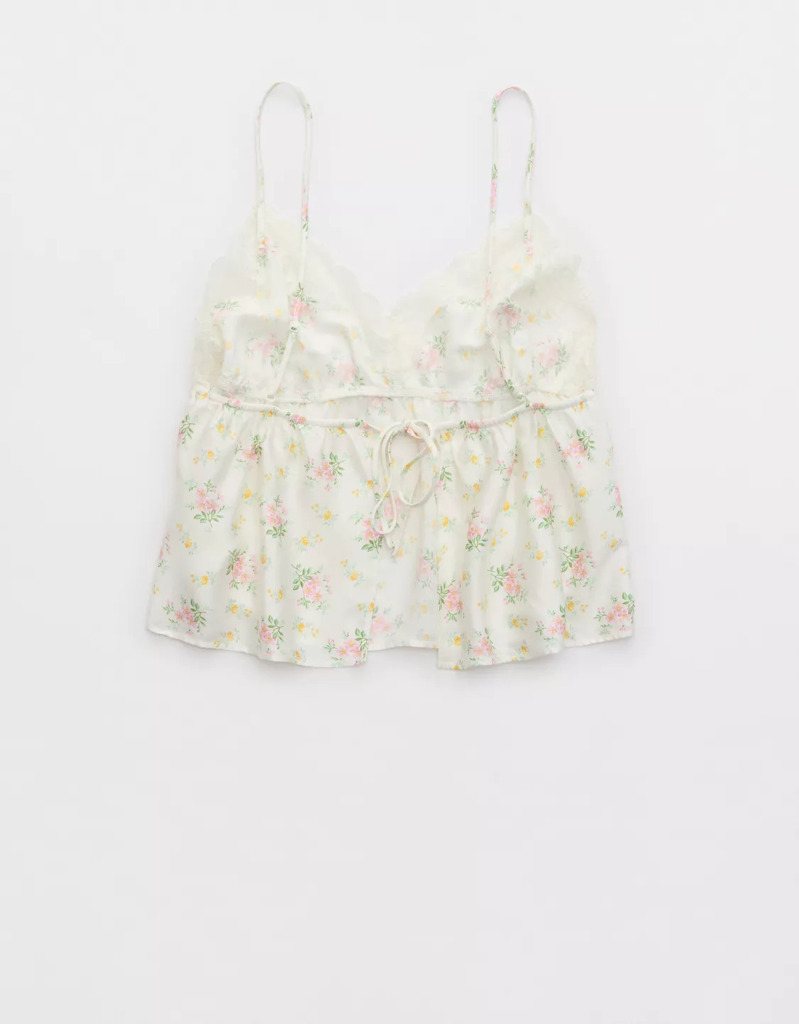 Aerie Off-Duty Satin Flirty Tank | American Eagle Outfitters (US & CA)