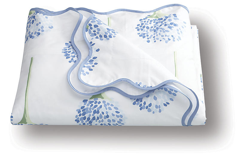 Lulu DK, Charlotte Duvet Cover, Azure | One Kings Lane
