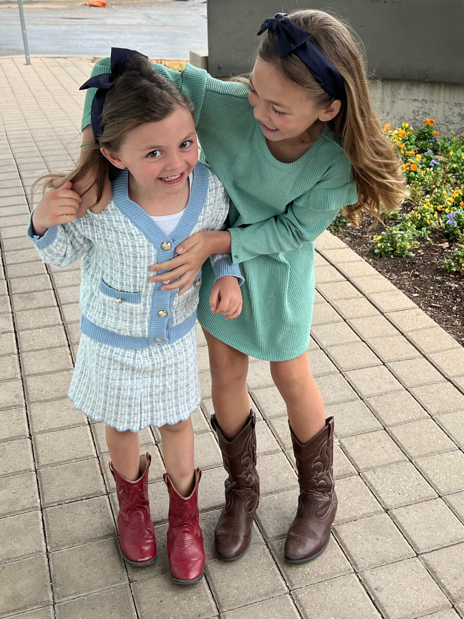 This little blue knit set is the cutest find! The sweater is so cute by itself with leggings too. Both sets of boots are wardrobe staples. Linked exact here!

#LTKkids #LTKunder50 #LTKFind