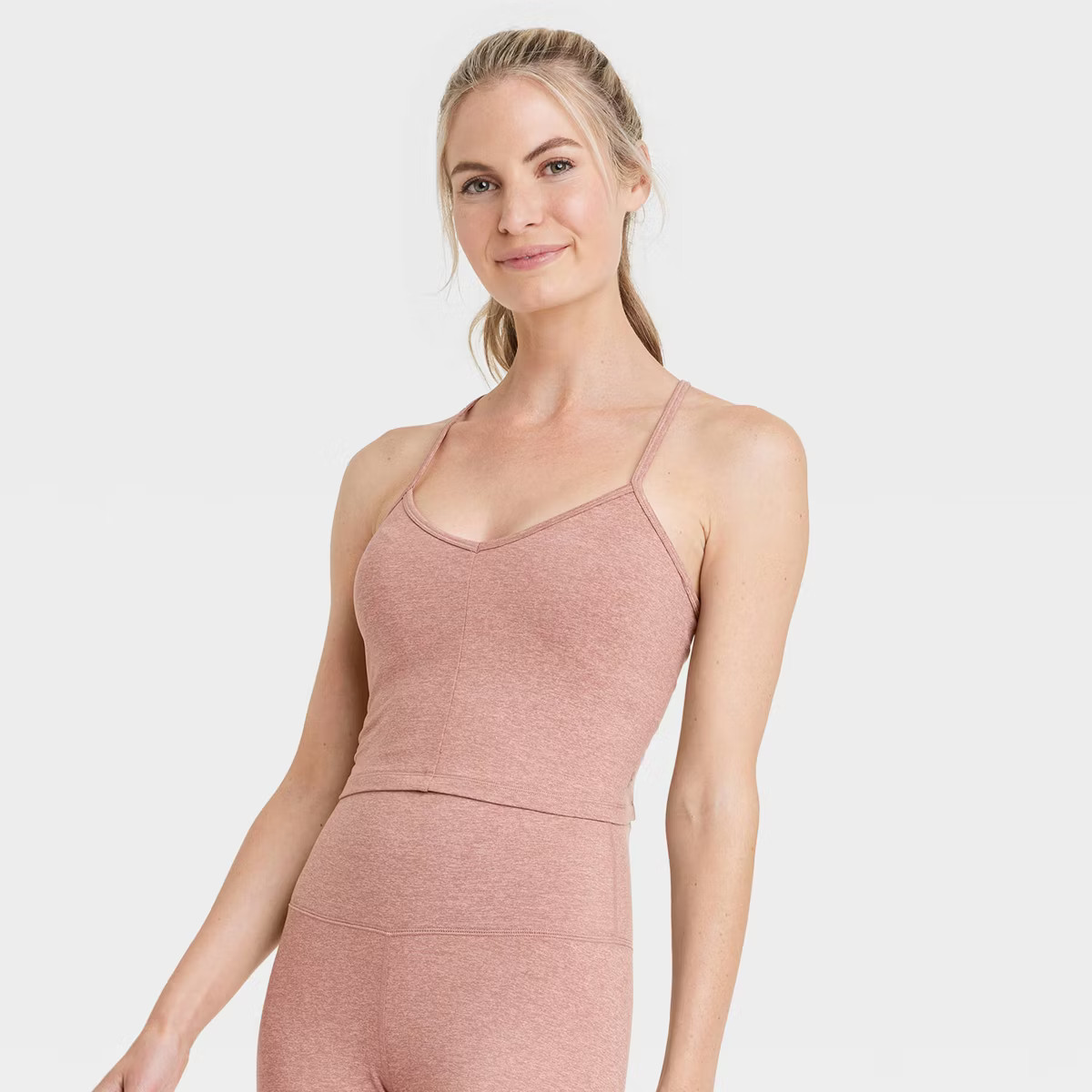 Women's Light Support Allover Cozy Cami Sports Bra - All in Motion™ | Target