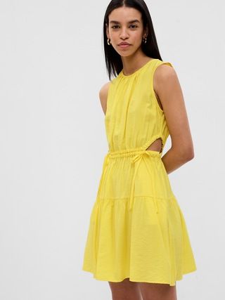 Side-Tie Cutout Mini Dress | Gap (US)