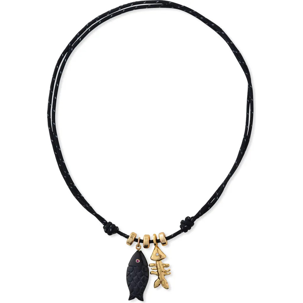 Éliou Peixe Pendant Necklace in Black at Nordstrom | Nordstrom