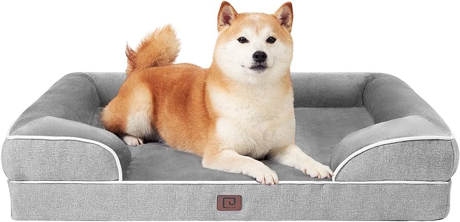 EHEYCIGA Orthopedic Dog Beds Large Sized Dog, Waterproof Memory Foam Large Dog Bed with Sides, No... | Amazon (US)