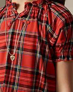 Girls' flannel nightgown in plaid | J. Crew US