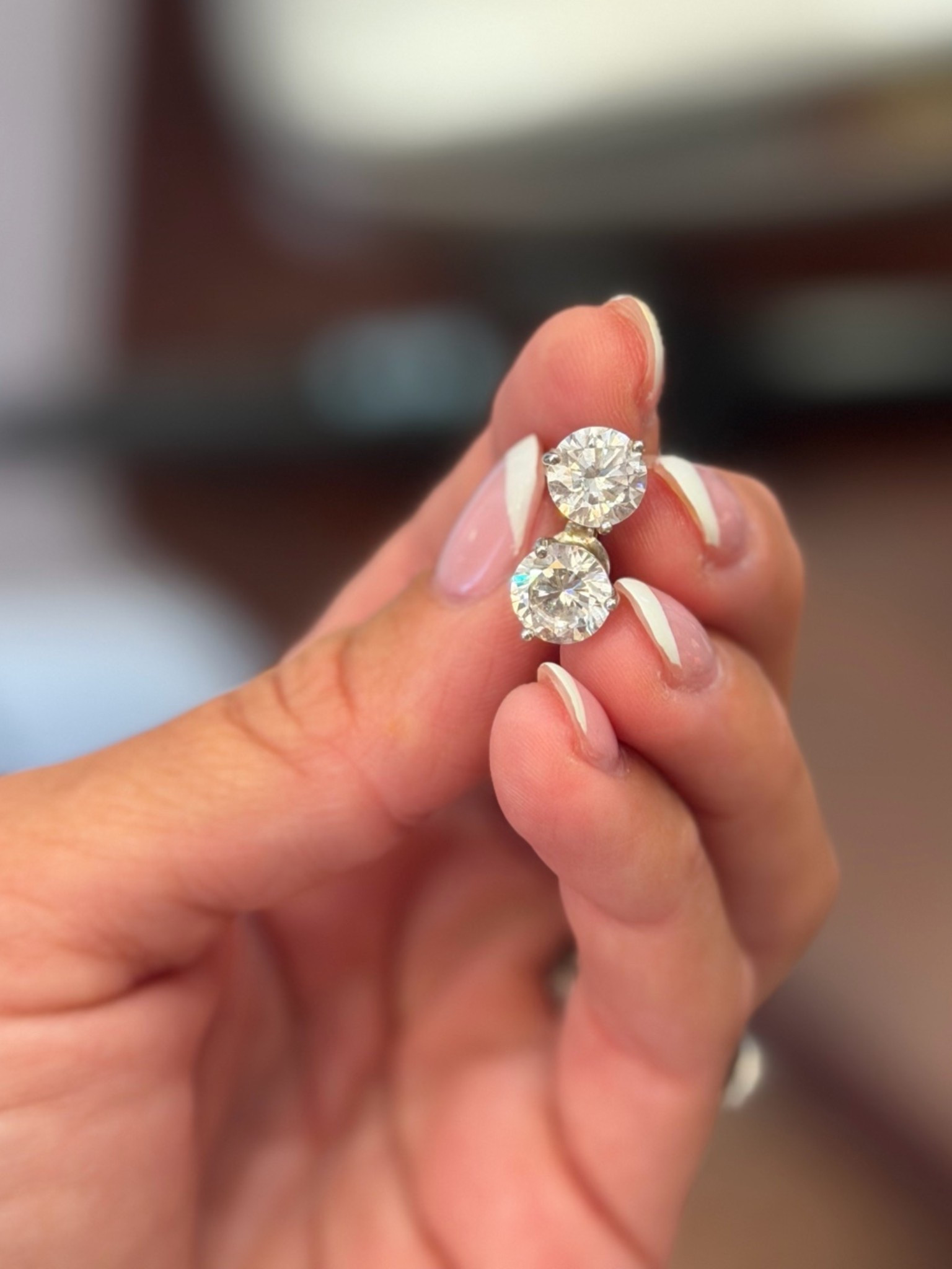 Perfect travel studs! Gorgeous and not too expensive to worry about them.