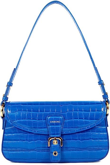 SINBONO Small Purses for Women, Classic Vegan Leather Shoulder Bag Designer Clutch Handbags with ... | Amazon (US)