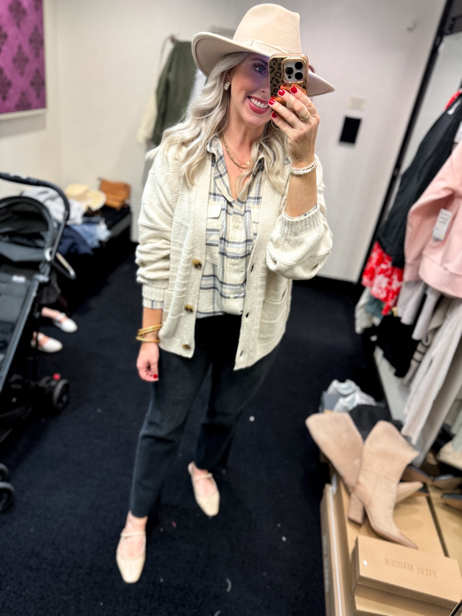 Nordstrom Anniversary Sale try on 
Cardigan- medium 
Plaid- medium 

#LTKSaleAlert #LTKSummerSales #LTKxNSale