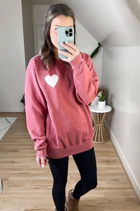 The cutest comfort colors sweatshirt for a minimalist like me, 😄 to wear on Valentines Day 

#LTKunder100 #LTKunder50 #LTKSeasonal