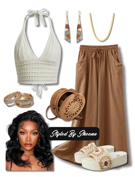 Wide Leg Outfits Inspo

vacation outfit, Spring outfits, summer outfits, crochet top, halter top, crop top, straw bag, round purse, gold jewelry, drop earrings, platform sandals, Amazon Outfits

#LTKitbag #LTKshoecrush #LTKstyletip