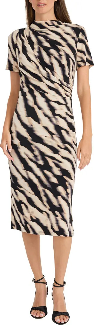 Maggy London Draped Midi Dress | Nordstrom | Nordstrom