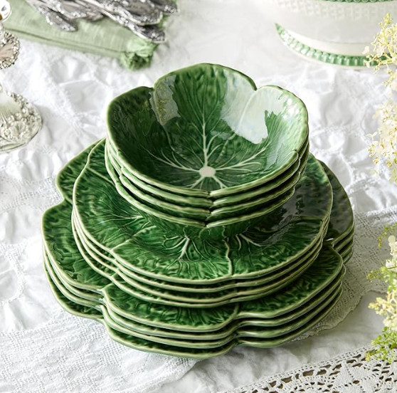 Le Jardin Cabbage 12-Piece DINNERWARE SET, SERVICE FOR 4 – Green Stoneware Plates & Bowls with Garden Leaf Design – Seasonal Tableware for Spring & Summer Dining and Entertaining 

 

#LTKHome