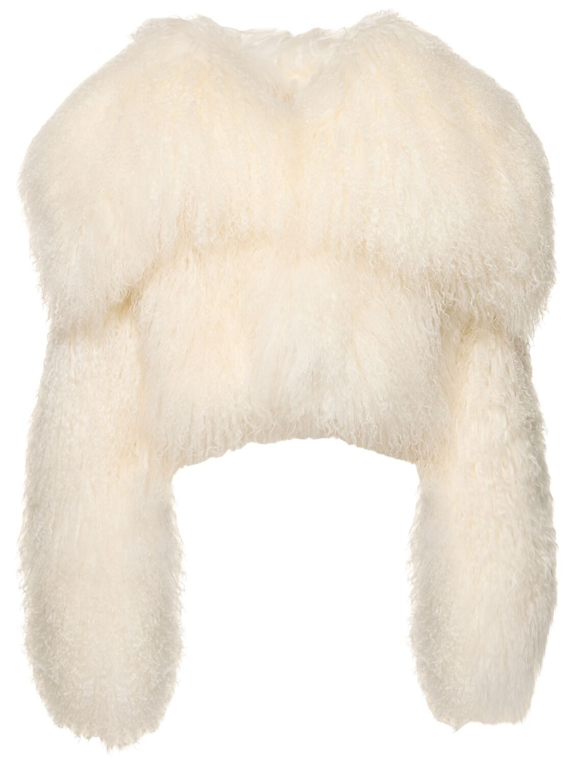 Oversized Mongolian Fur Coat | Luisaviaroma