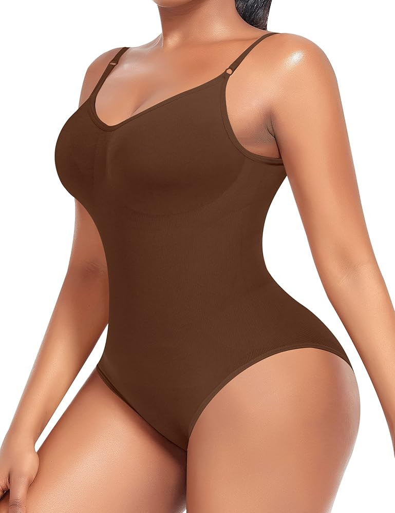Slimming Bodysuit Shapewear for Women Tummy Control Seamless Sculpting Body Shaper Tops | Amazon (US)