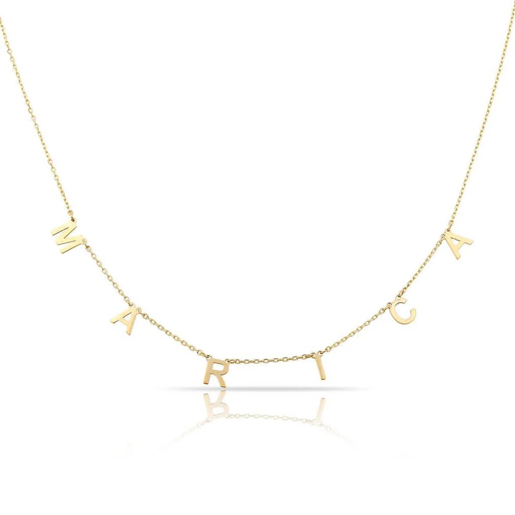 It's All in a Name® *Linked* Personalized Necklace | The Sis Kiss