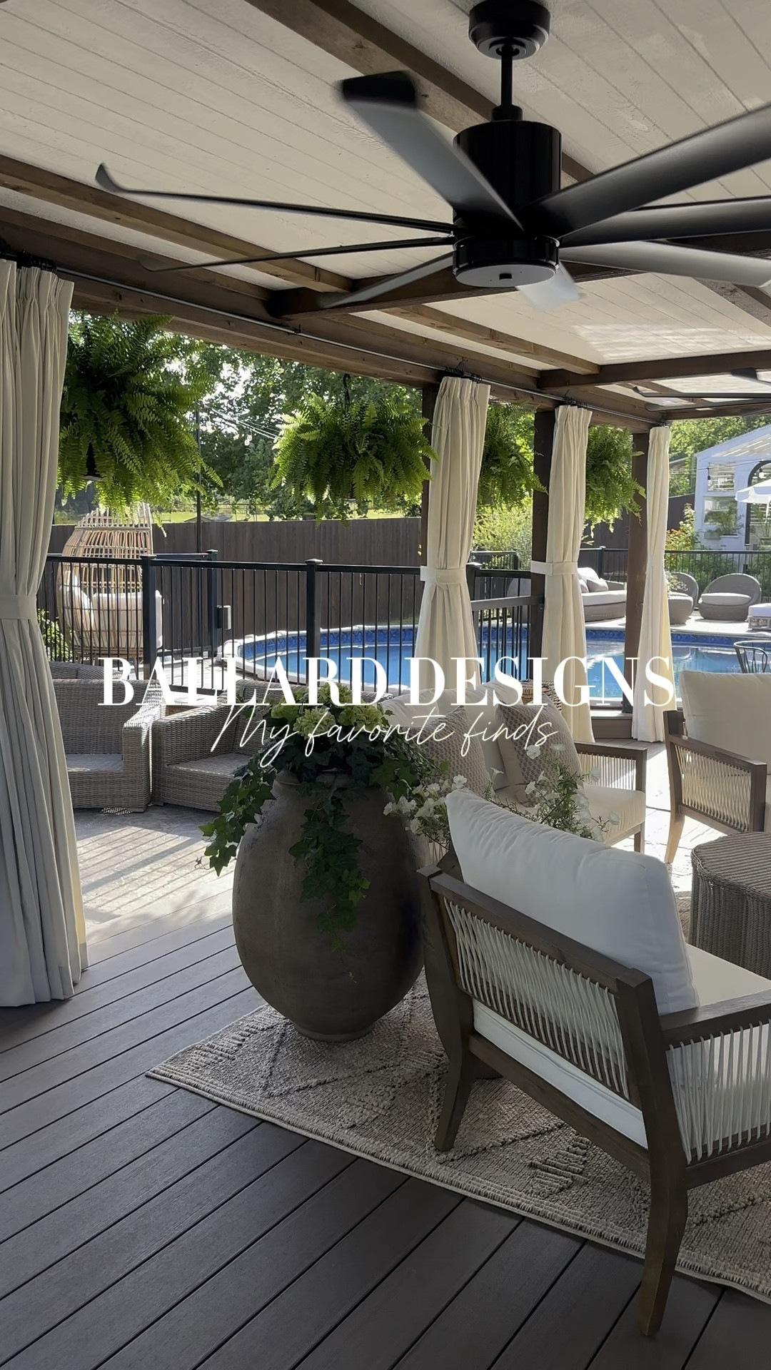 My favorite outdoor pieces from Ballard Designs! These olive jar planters are perfection! Lightweight so you can easily move them around as well! The scalloped outdoor coffee table is what dreams are made of! The outdoor rug is great quality and the perfect stripe design to add texture without too much pattern! Organic modern home style! Deck patio porch decor. Summer backyard finds  

#LTKSeasonal #LTKhome