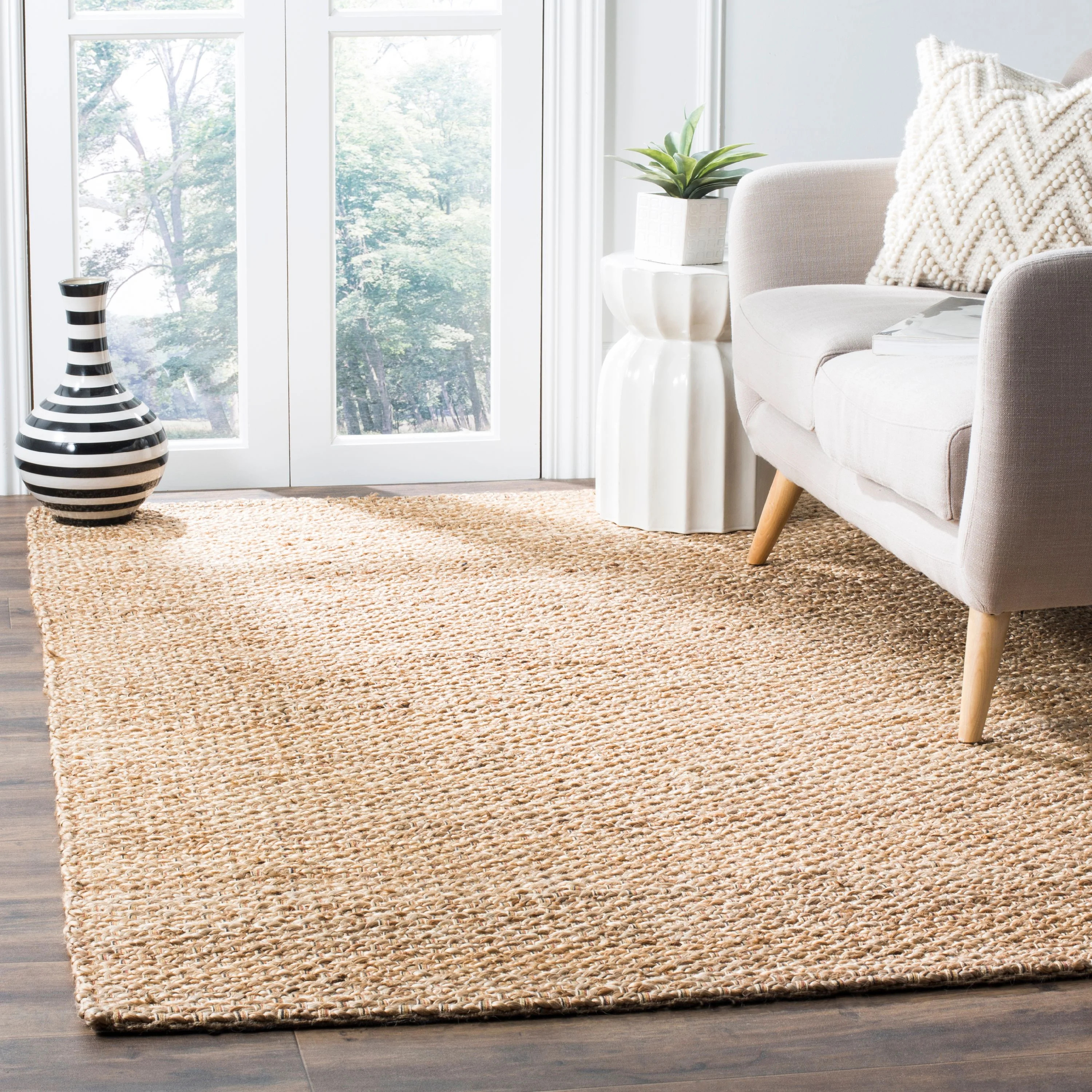 SAFAVIEH Natural Fiber Lillian Braided Jute Area Rug, Natural, 3' x 5' | Walmart (US)