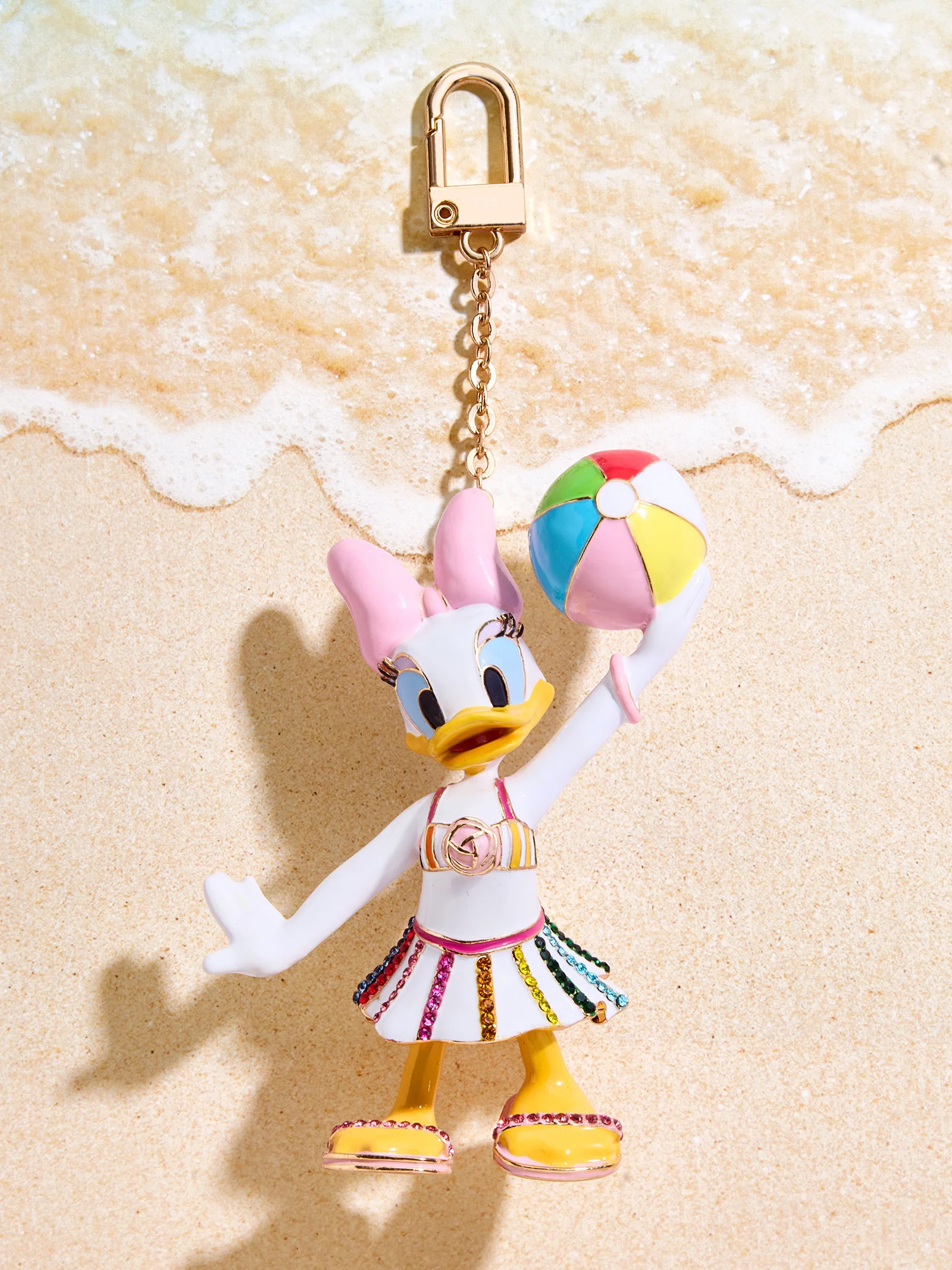 Disney Daisy Duck Beach 3D Bag Charm - Daisy Duck | BaubleBar