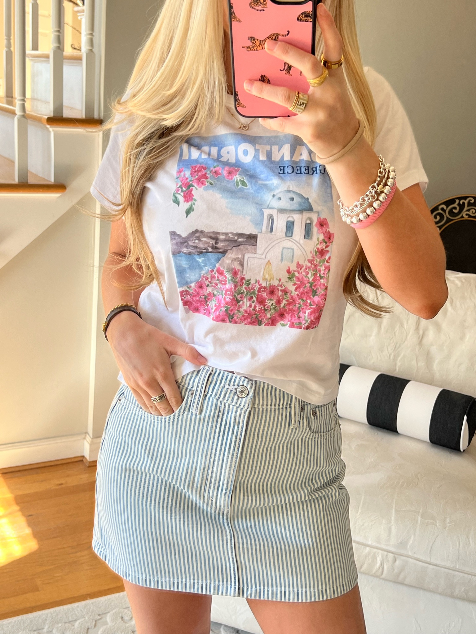 such a cute denim skirt with a graphic tee! 
Abercrombie 


#LTKU #LTKfindsunder50 #LTKstyletip