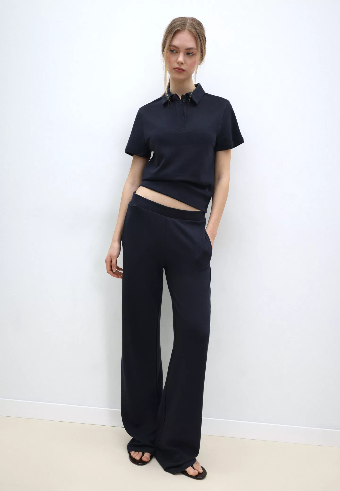 Short sleeve polo T-shirt - Women's fashion | Stradivarius United Kingdom | Stradivarius (UK)