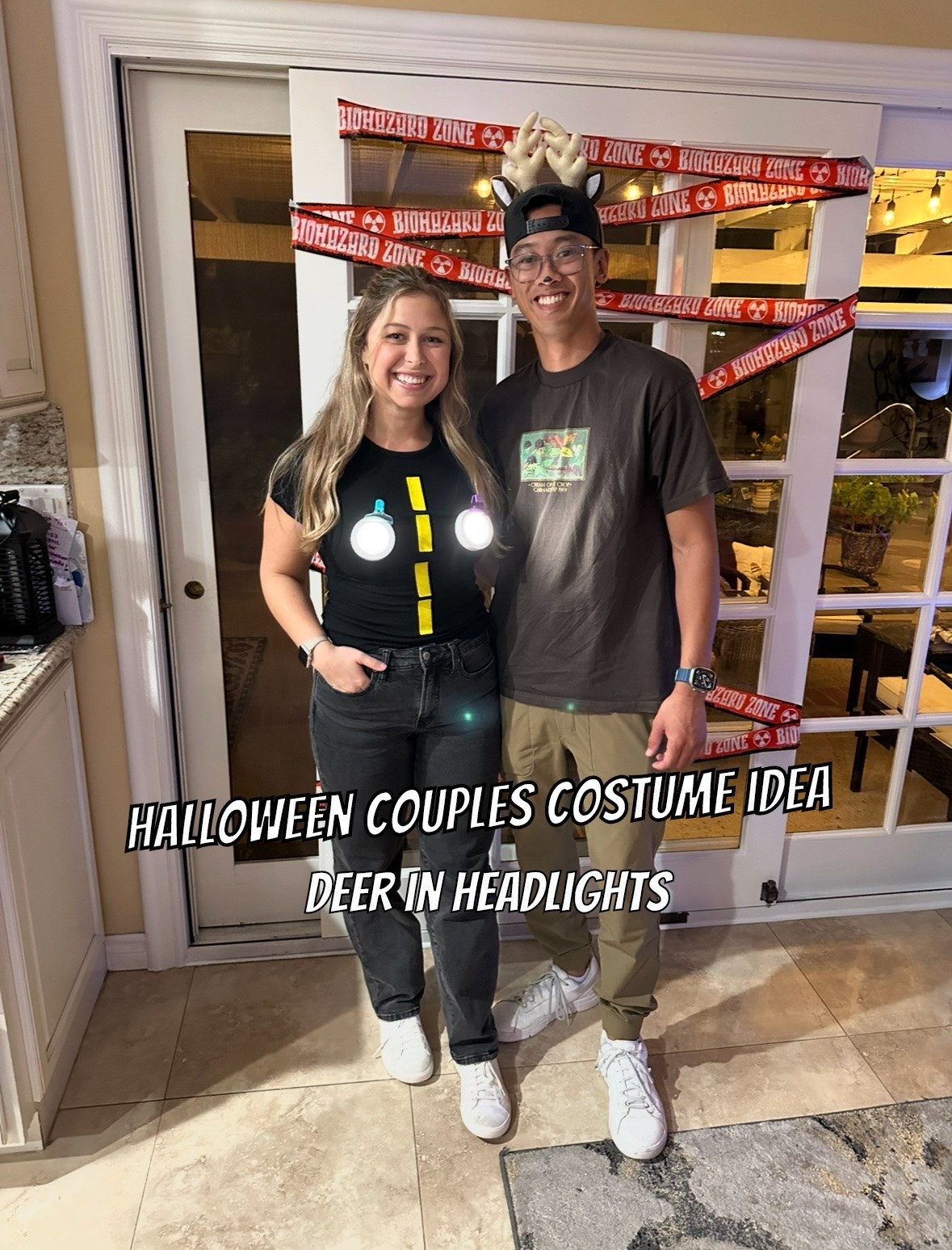 Halloween Couples Costume idea! 👻🎃 Deer in Headlights! This one is so easy and a hit! 🤣

#LTKootd #LTKgrwm #LTKSeasonal