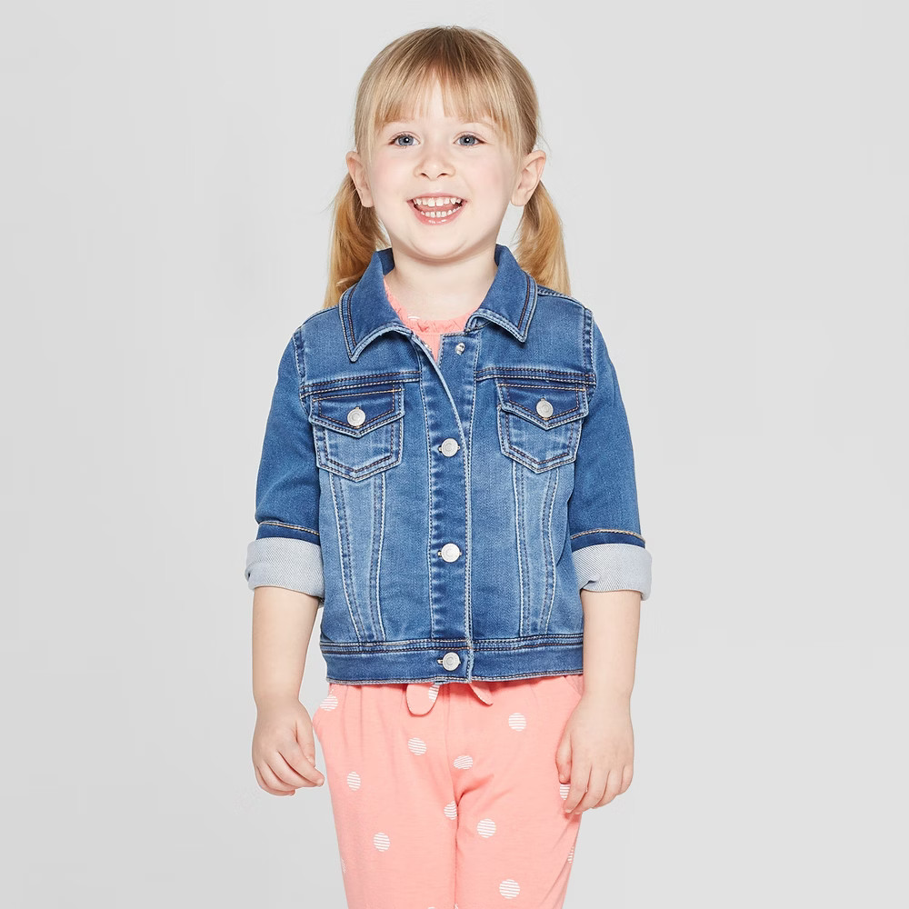 Toddler Girls' Jean Jackets - Cat & Jack Blue 3T | Target