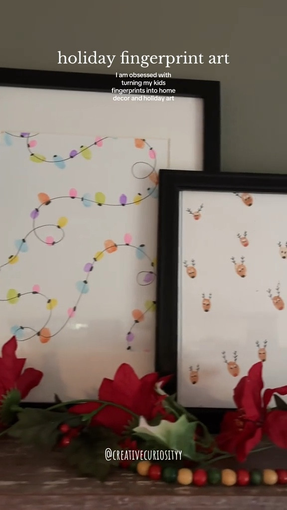 Holiday Fingerprint Art DIY

#LTKHoliday #LTKKids #LTKFamily