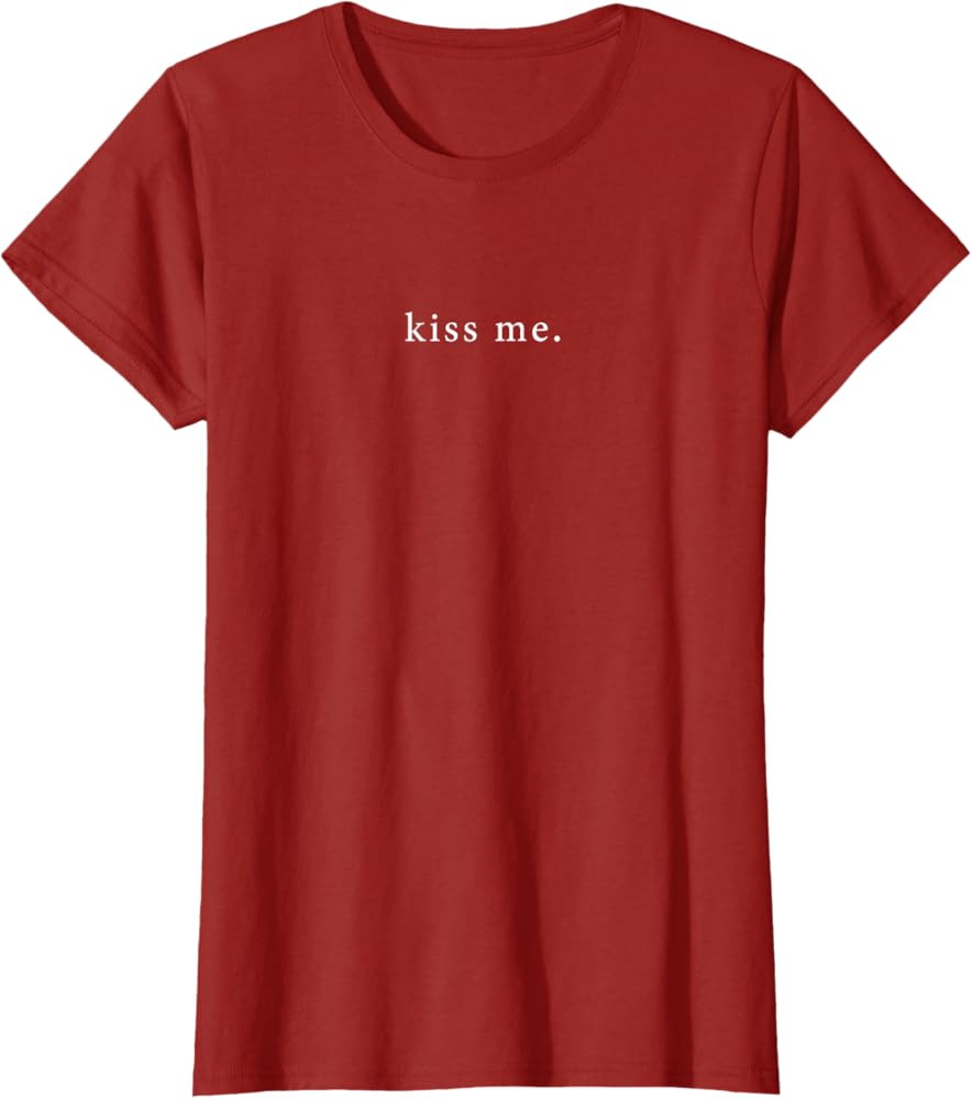 Kiss Me Valentine's Day minimalist T-Shirt | Amazon (US)