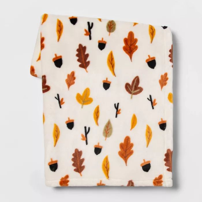 Leaf and Acorn Throw Blanket | Target