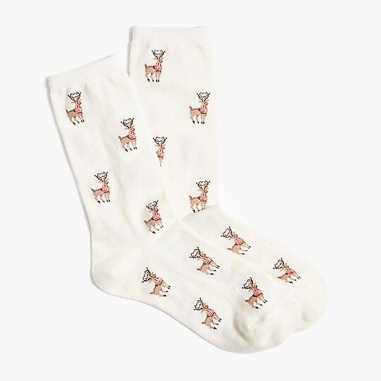 Reindeer trouser socks | J.Crew Factory