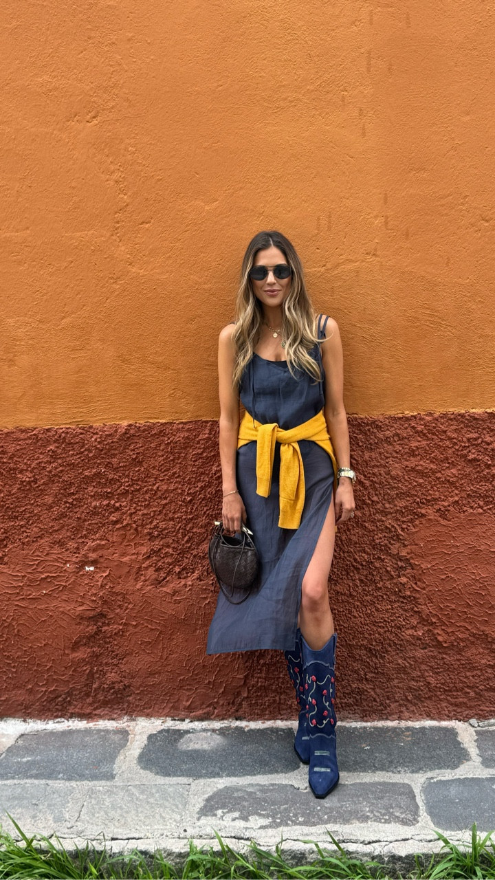 The easiest way to step into fall? Start with the boots 👢🍂

Outfits that transition seamlessly from sunny days to crisp evenings. I tied a pop of bold yellow around my waist — not only a perfect fall color but also one of the BIGGEST styling trends this season. These looks are all about easy layering, bold boots, and effortless vacation-to-fall style.



#MexicoStyle #TransitionalStyle #Larroudeboots #cowboyboots #SummerToFall #OutfitDiaries #OOTDinspo #BootSeason #VacationStyle #TravelOutfits
#Fall2025Fashion #FashionTrends

#LTKShoeCrush #LTKSeasonal #LTKTravel