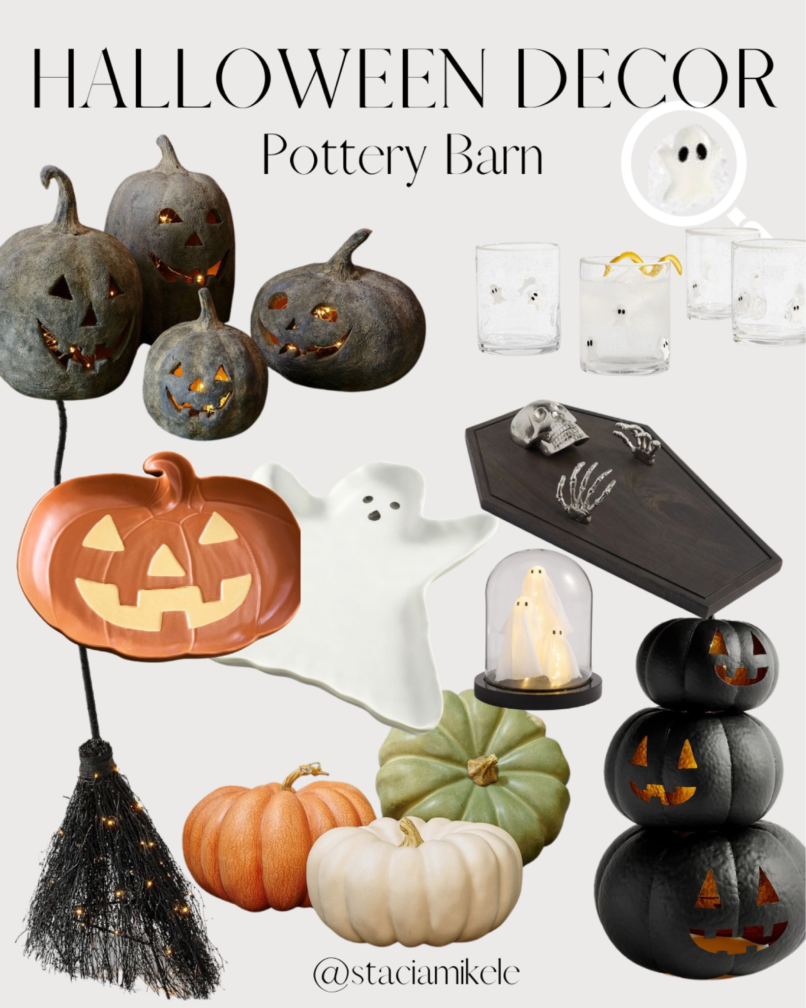 Halloween decor from Pottery Barn 