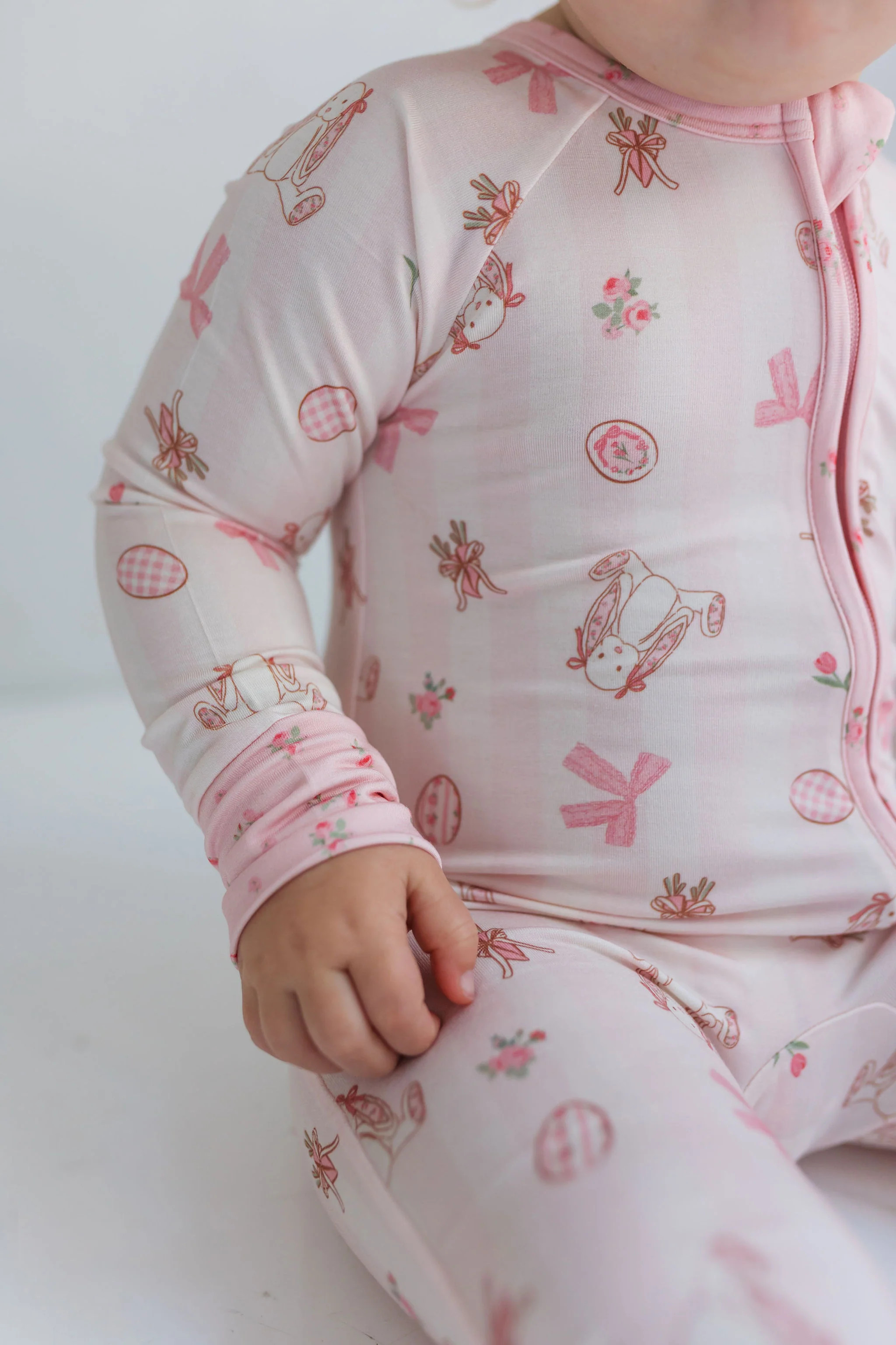 Rosie Rabbit Zipper Romper | In My Jammers