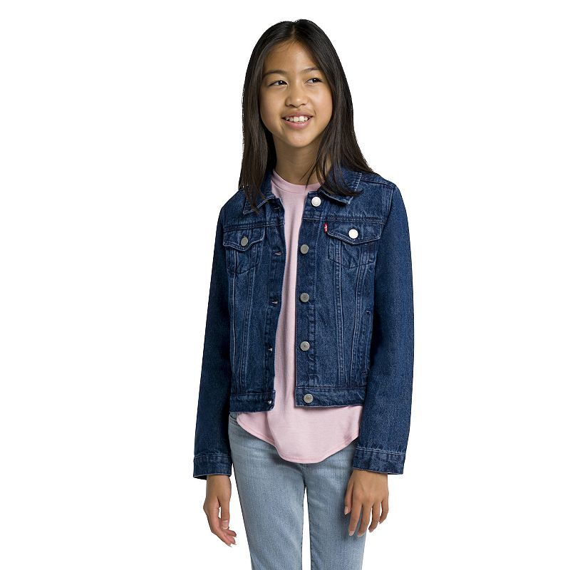 Girl's 7-16 Levi's Jean Jacket, Size: XL, Dark Blue | Kohl's