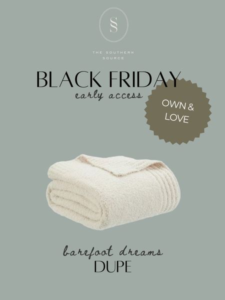Barefoot dreams look for less! I own the real $80 barefoot dreams blanket and THIS EXACT one from Walmart. They are the SAME 🙊😂 grab this for yourself or a gift for the homebody on your list. It’s amazing! I gave as so many gifts last year. It comes wrapped up in thick ribbon 🎀 . So nice! 

#LTKCyberweek #LTKGiftGuide #LTKunder50