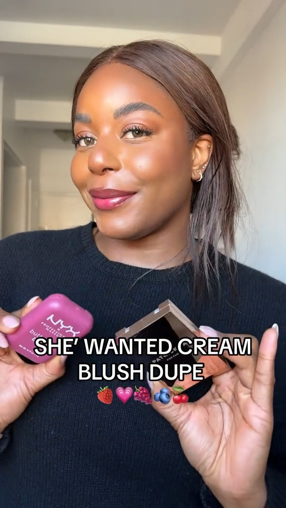 We love a good dupe! This time, I found the perfect makeup dupe for the Patrick ta blush duo in she’s wanted! The Nyx butter blushes are so similar & give the same effect. Linking to both blushes below! … For more links to new years eve outfit, cozy sets, chilco maxi skirt, red light mask, cheirosa 67 perfume mist, valentines day decor, vacation outfits beach, bounce fleece funnel neck tunic, follow me on LTK! ✨

#LTKFindsUnder50 #LTKSeasonal #LTKBeauty