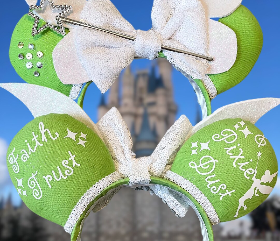 Fairy Mouse Ears, Tinkerbell Inspired Mouse Ears,peter Pan Inspired Mouse Ears - Etsy | Etsy (US)