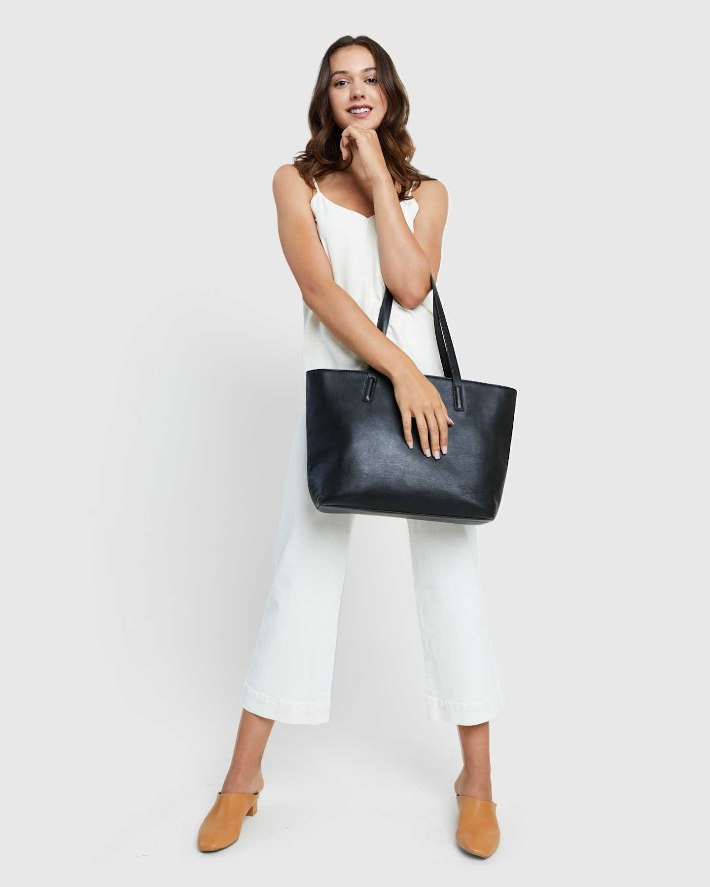 Classic Italian Leather Tote | Quince