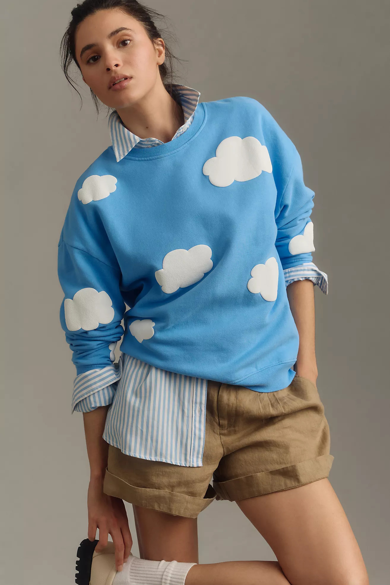 KULE Oversized Crewneck Sweater | Anthropologie (US)