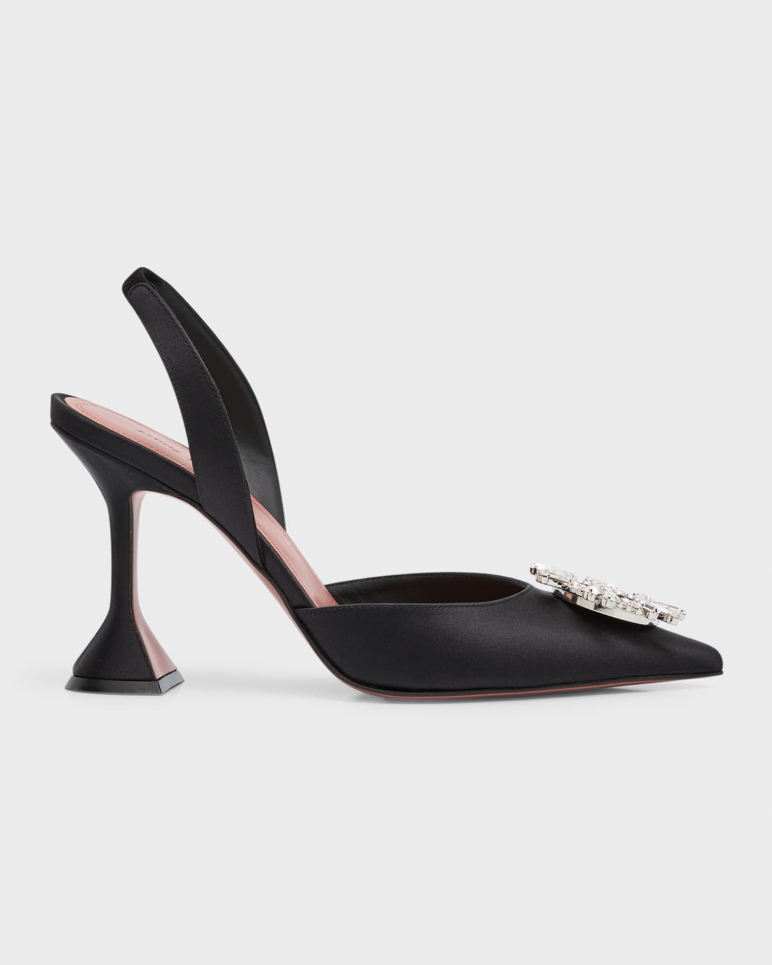 Begum Satin Crystal Slingback Pumps | Neiman Marcus