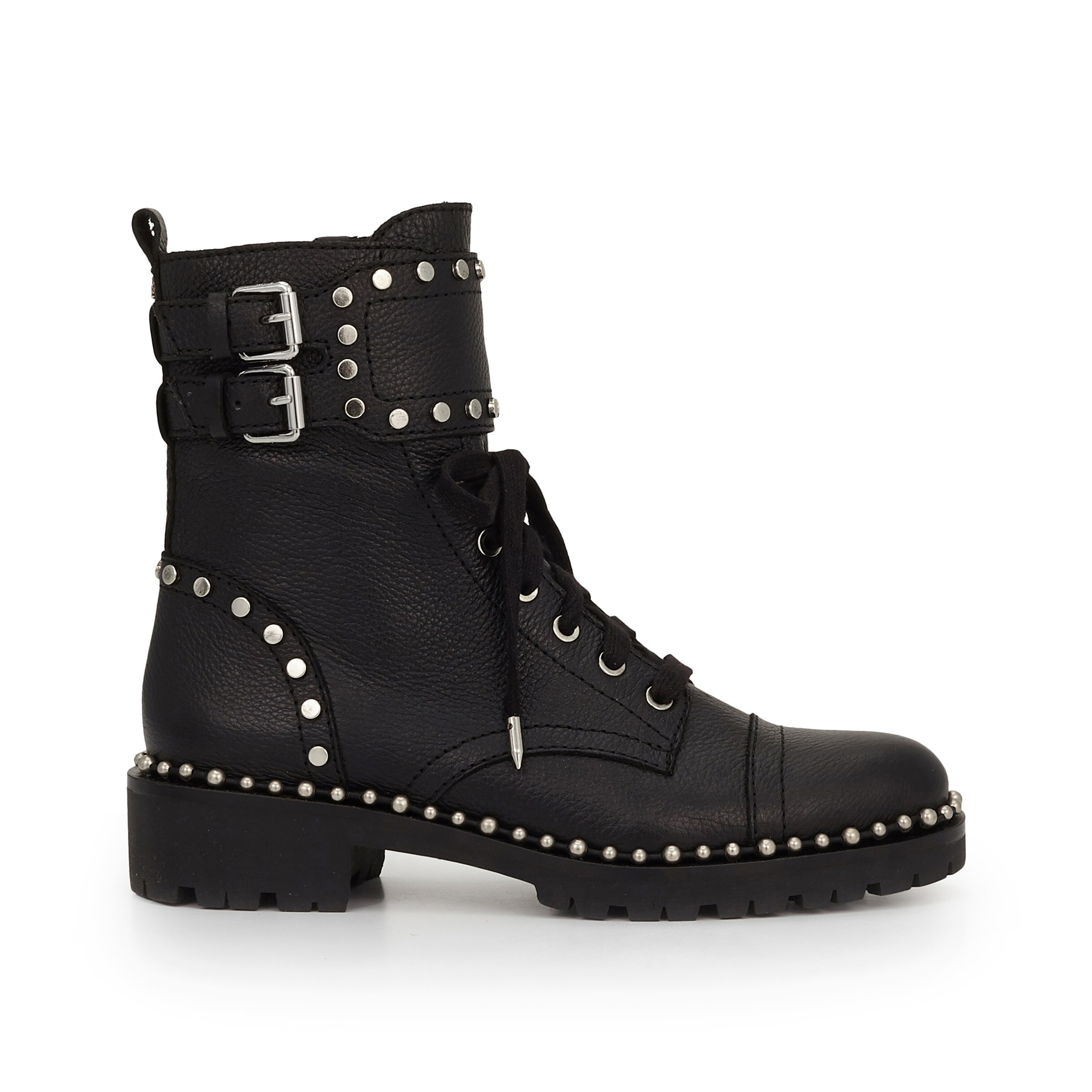 Sam Edelman Jennifer Combat Boot Black Leather | Sam Edelman