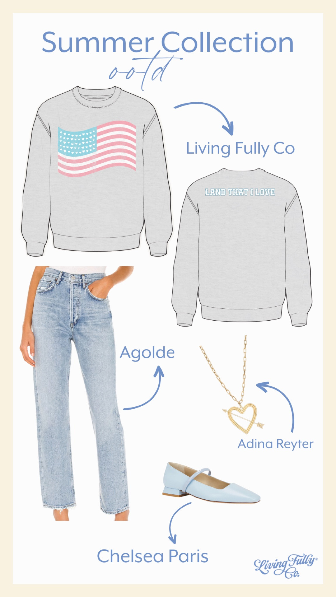 Land that I love sweatshirt OOTD 💗🩵

#LTKSeasonal #LTKTravel #LTKStyleTip