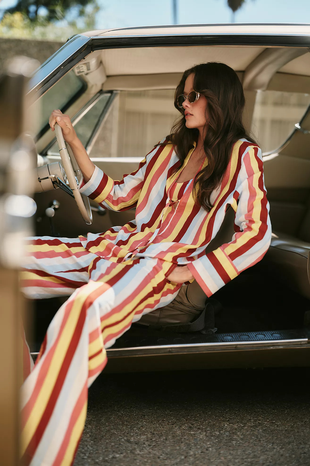 Solid & Striped Ashling Wide-Leg Pants | Anthropologie (US)